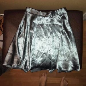 Urban High Waisted Metallic Skirt